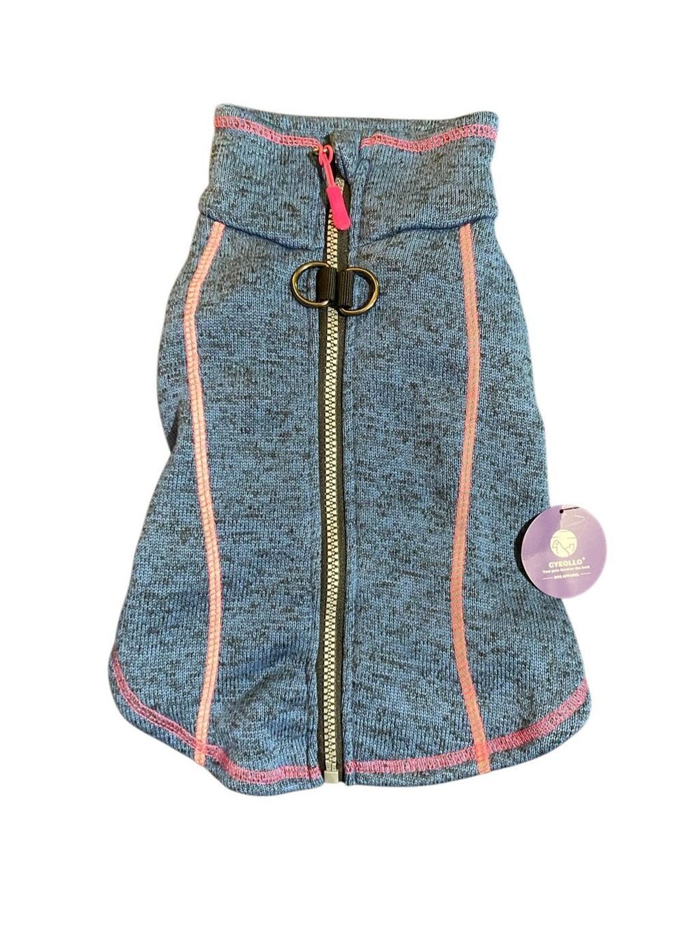 NWT Cyeollo medium dog jacket, coat blue sweater